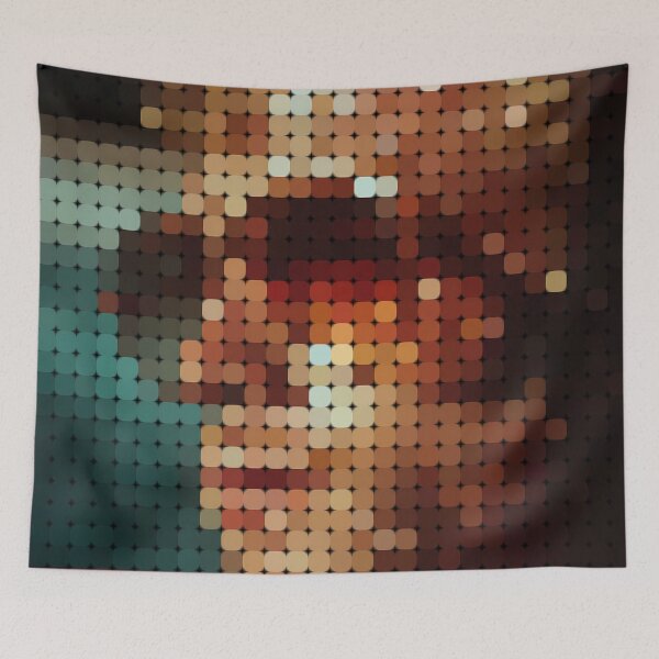 Item preview, Pixelated Man in Sunglasses – Retro Dot Matrix Portrait with Analog Vibes and Cinematic Mood designed and sold by Vaporsurfer.