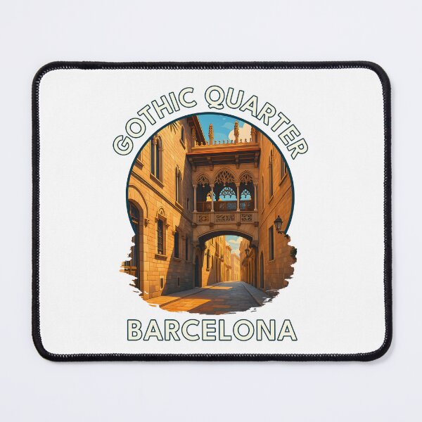 Item preview, Gothic Quarter Barcelona – Vibrant Summer Street Scene & Historic Architecture designed and sold by inkNext.
