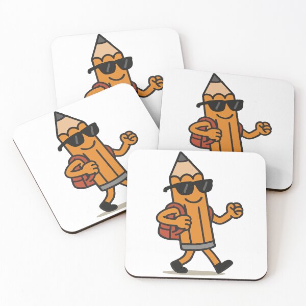 Item preview, Cool Pencil Student with Backpack – Back to School Cartoon designed and sold by DKunic.