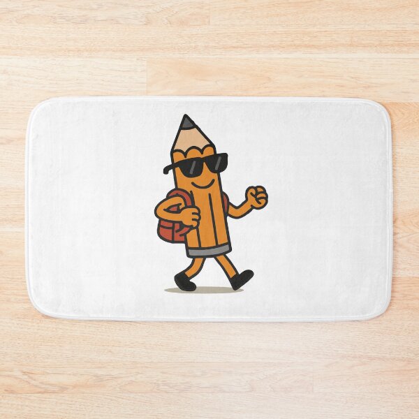 Item preview, Cool Pencil Student with Backpack – Back to School Cartoon designed and sold by DKunic.