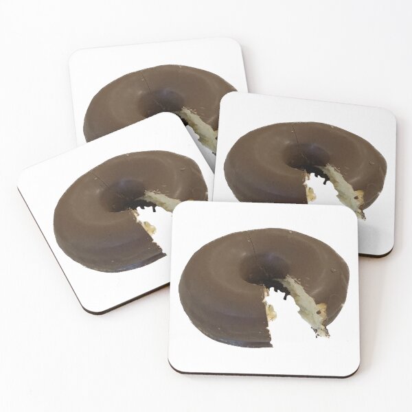 Item preview, Partially eaten chocolate donuts isolate on white background  designed and sold by pipikijung.