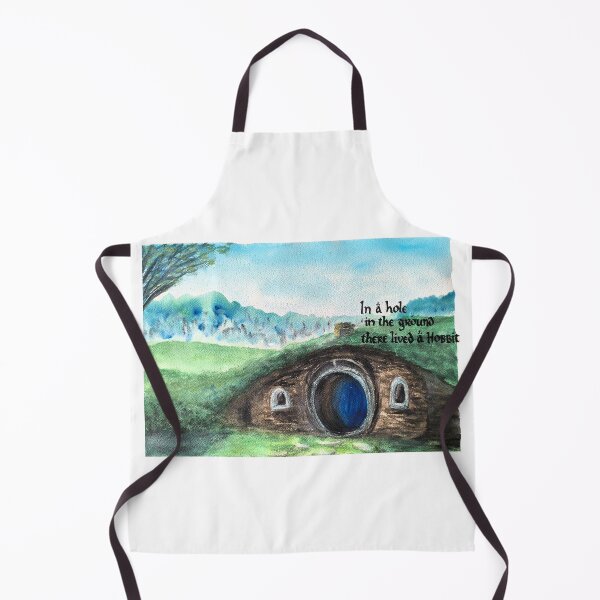 Item preview, In a Hole in the Ground: A Hobbit's Watercolor Hillside Home designed and sold by kkjustpaint.