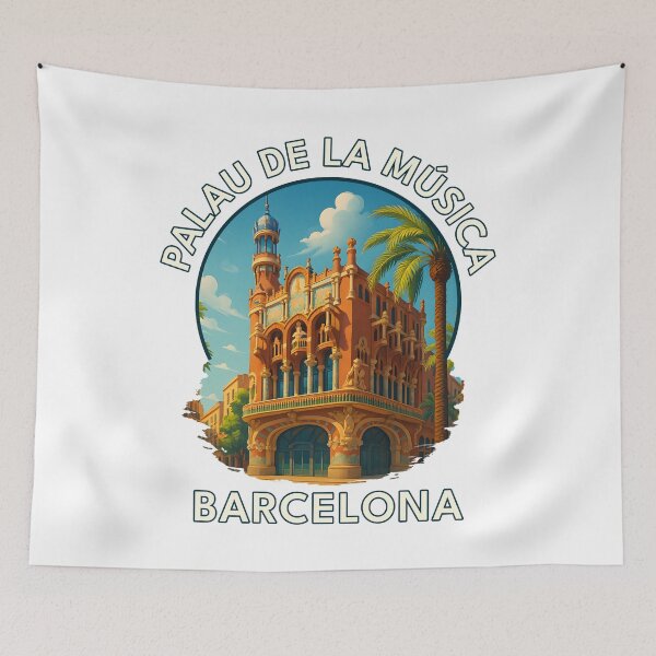 Item preview, Palau de la Música Catalana – Barcelona Concert Hall Illustration designed and sold by inkNext.