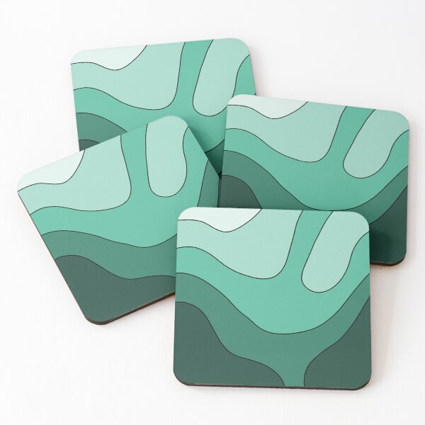 Item preview, Aesthetic green wave design  designed and sold by TAbstractDesign.