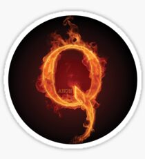 Qanon Fire Letter Q Anon The Great Awakening the storm is here prints online store Sticker
