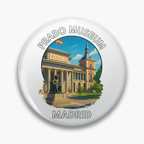 Item preview, Prado Museum Madrid – Spanish Landmark Architectural Travel Art designed and sold by inkNext.