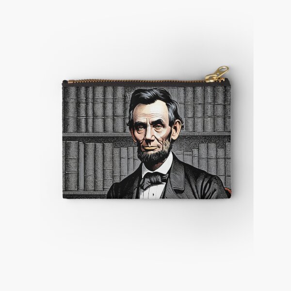 Item preview, Abraham Lincoln vintage etching style portrait art designed and sold by Vintage Designs +.