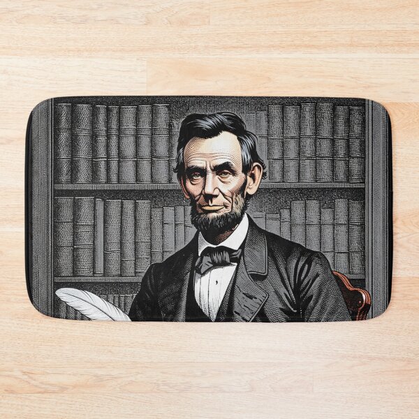Item preview, Abraham Lincoln vintage etching style portrait art designed and sold by Vintage Designs +.