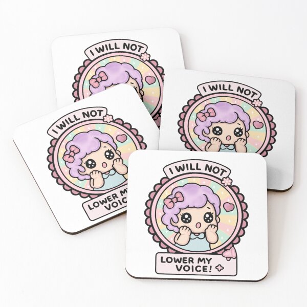 Item preview, I Will Not Lower My Voice | manga | cute kawaii | by Nooby Draw designed and sold by NoobyDraw.