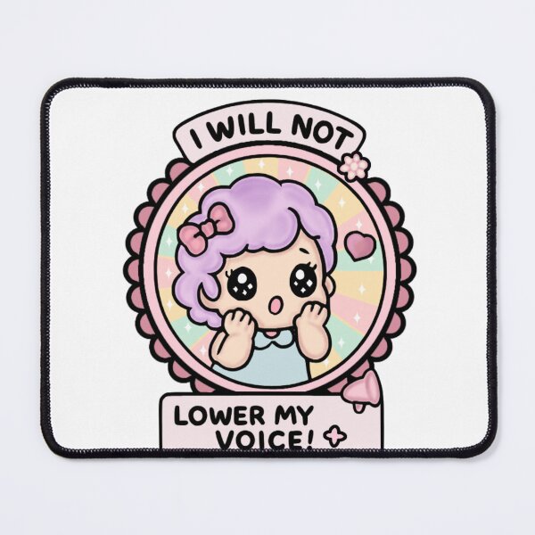 Item preview, I Will Not Lower My Voice | manga | cute kawaii | by Nooby Draw designed and sold by NoobyDraw.
