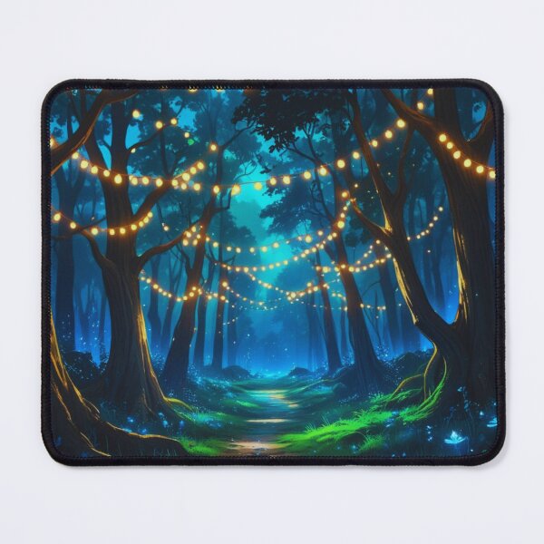 Item preview, Mystical Enchanted Forest Notebook – Magical Nightlight Design designed and sold by LunariaBloom.