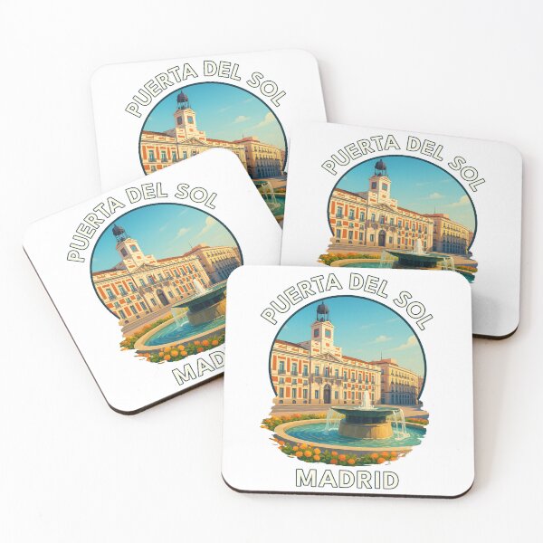 Item preview, Puerta del Sol Madrid – Historic Spanish Landmark Illustration designed and sold by inkNext.