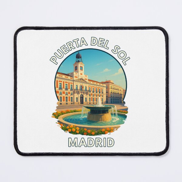 Item preview, Puerta del Sol Madrid – Historic Spanish Landmark Illustration designed and sold by inkNext.