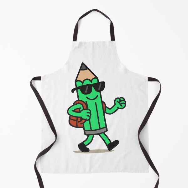 Item preview, Stylish Cartoon Pencil with Backpack – Fun School Supply Art designed and sold by DKunic.