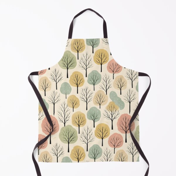 Item preview, Minimalist Fall Tree Pattern – Soft Pastel Autumn Forest Design designed and sold by Travelslightly.