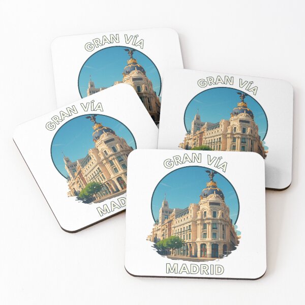 Item preview, Gran Vía Madrid – Iconic Spanish Cityscape Illustration designed and sold by inkNext.