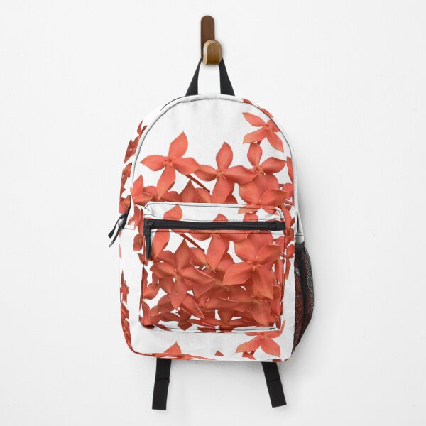 Item preview, red ixora flowers isolate on white background, red tropical flower in Thailand designed and sold by pipikijung.