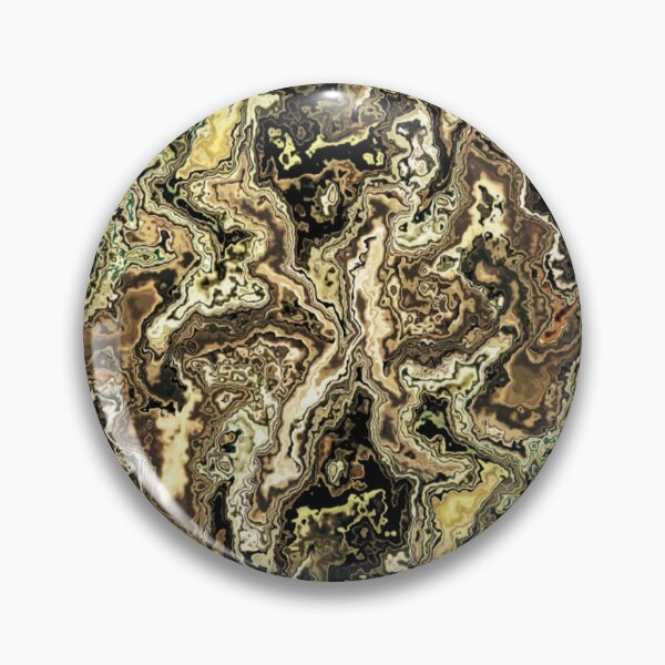 Aperçu de l'œuvre Vagues fractales dorées scintillantes 8 créée et vendue par SXW Designs.