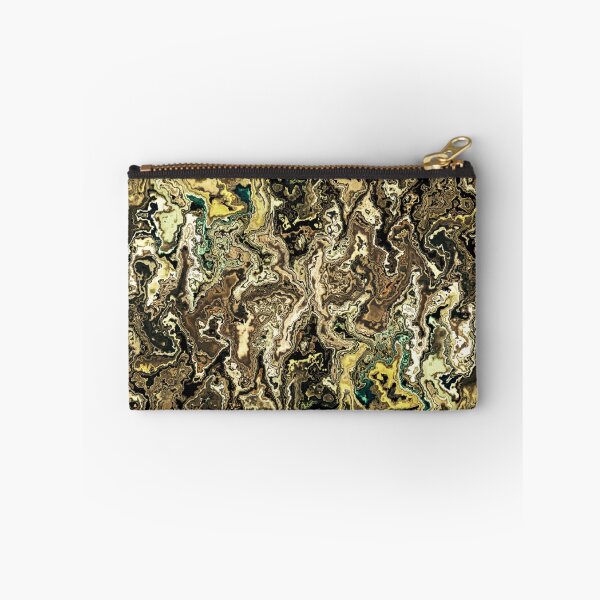 Aperçu de l'œuvre Vagues fractales dorées scintillantes 8 créée et vendue par SXW Designs.