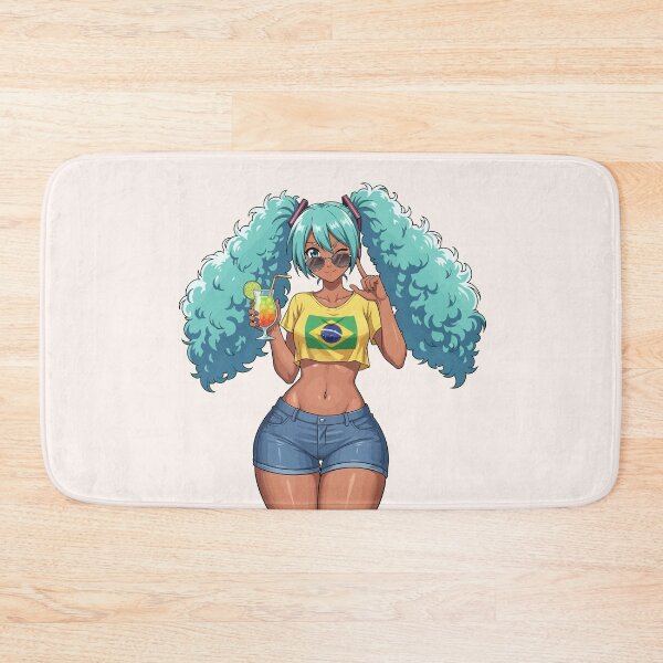 Item preview, Brazil Miku Hatsune Miku Brazilian Beach Anime Girl Vocaloid Fan Art designed and sold by StudioJohan.