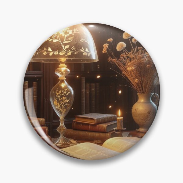 Item preview, Mystical Antique Study Table – Vintage Magical Room Art designed and sold by LunariaBloom.