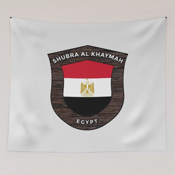 Item preview, Shubrā al Khaymah Egypt Emblem Flag designed and sold by World Designs.