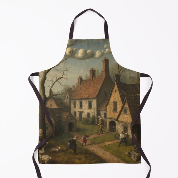 Item preview, Hieronymus Bosch Influenced Original Oil Painting Nightmare Village designed and sold by KALEIDOSCOPE UK.