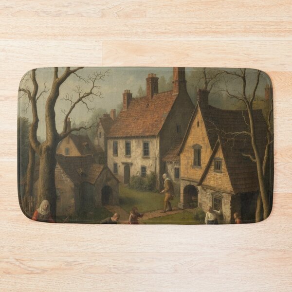 Item preview, Hieronymus Bosch Influenced Original Oil Painting Nightmare Village designed and sold by KALEIDOSCOPE UK.