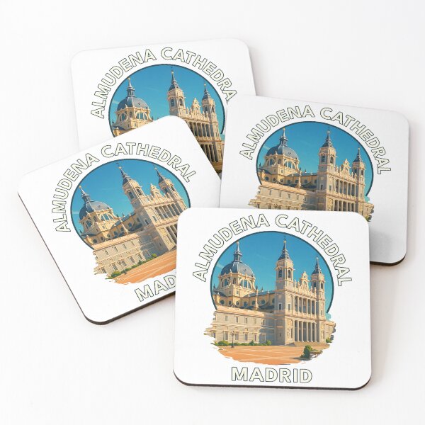 Item preview, Almudena Cathedral Madrid – Spanish Landmark Summer Cityscape designed and sold by inkNext.