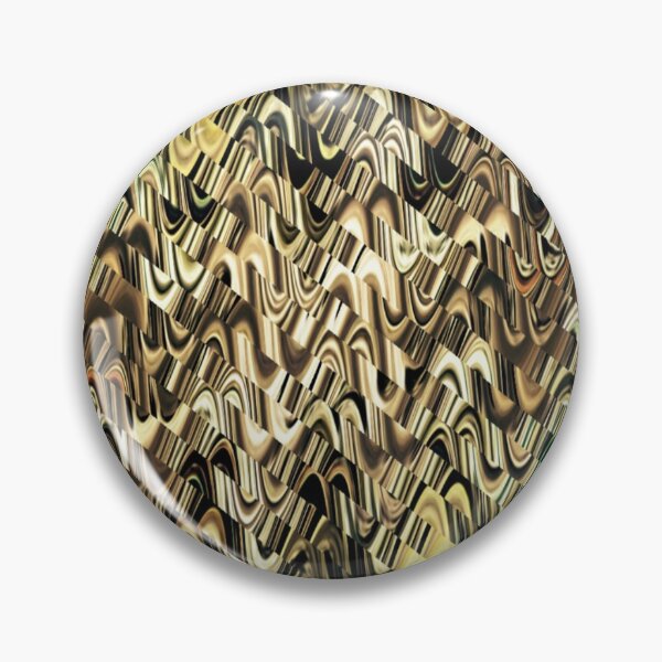 Aperçu de l'œuvre Vagues fractales dorées scintillantes 9 créée et vendue par SXW Designs.