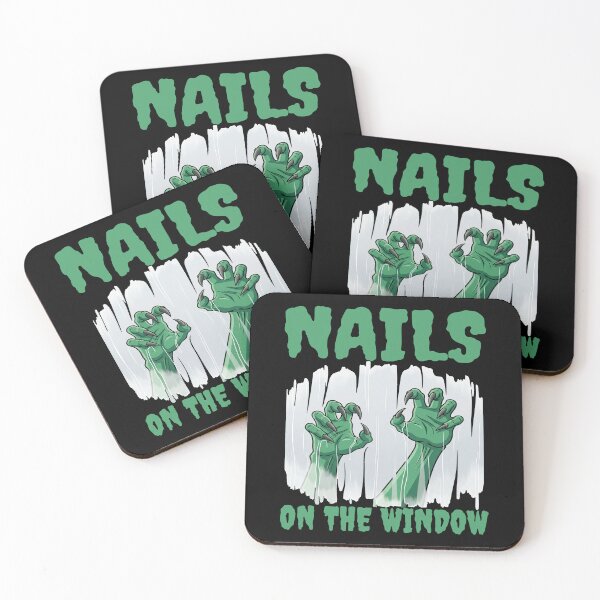 Item preview, NAILS ON THE WINDOW - MONSTER HALLOWEEN designed and sold by KEF Custom.