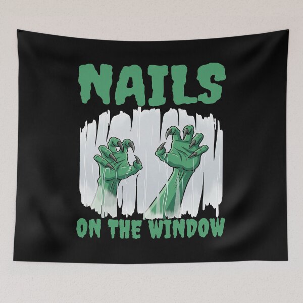 Item preview, NAILS ON THE WINDOW - MONSTER HALLOWEEN designed and sold by KEF Custom.