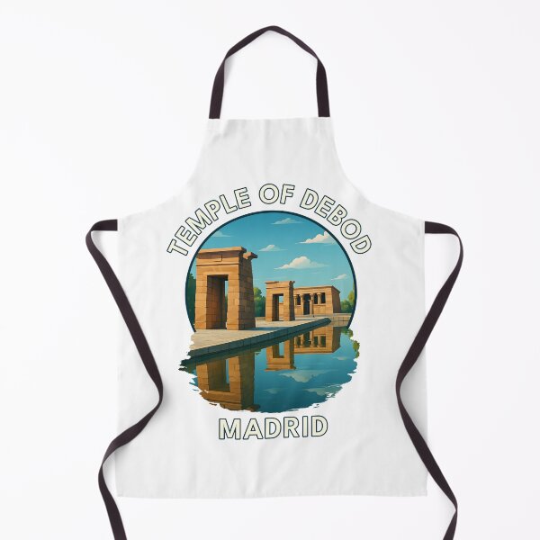 Item preview, Temple of Debod at Sunset – Madrid Landmark Illustration designed and sold by inkNext.