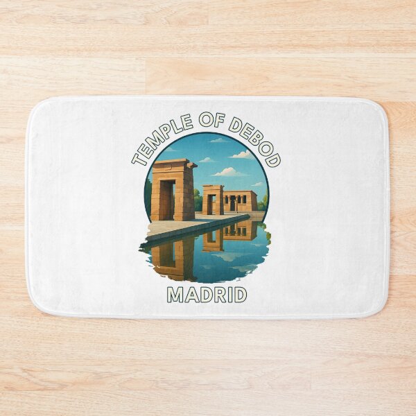 Item preview, Temple of Debod at Sunset – Madrid Landmark Illustration designed and sold by inkNext.