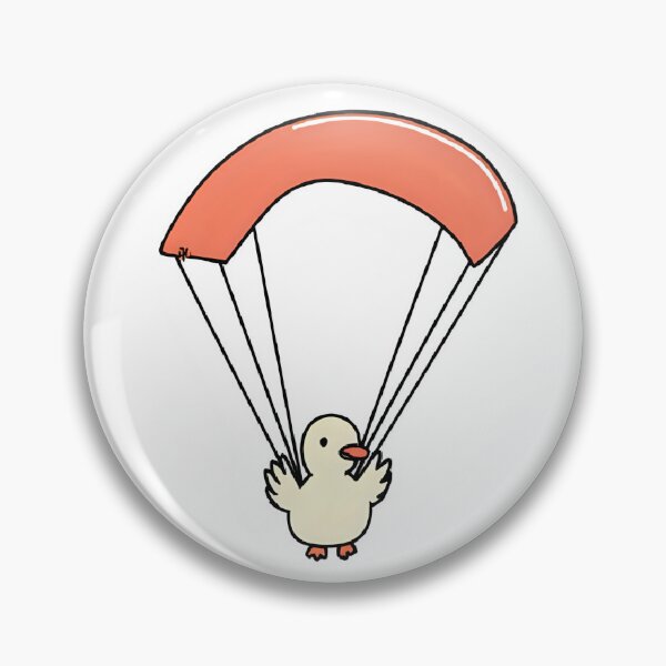 Artikelvorschau, eine Ente, die mit einem Fallschirm fliegt entworfen und verkauft von Periush.