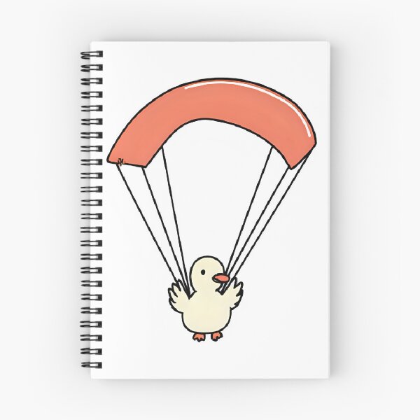 Artikelvorschau, eine Ente, die mit einem Fallschirm fliegt entworfen und verkauft von Periush.