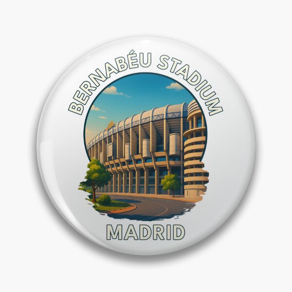 Item preview, Santiago Bernabéu Stadium Madrid – Spanish Football & Architecture Illustration designed and sold by inkNext.
