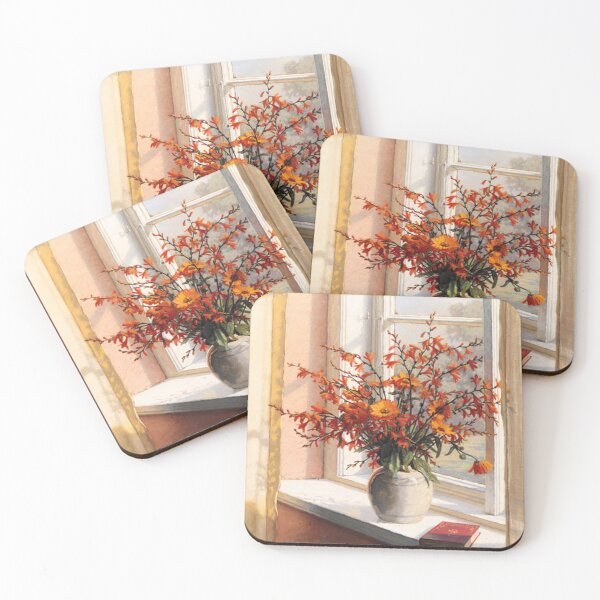 Item preview, Sunlit Interior with Flowers on a Ledge designed and sold by tomorrowsart.