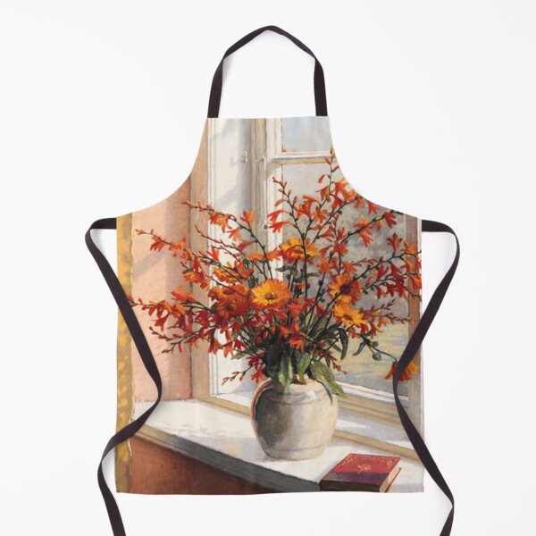 Item preview, Sunlit Interior with Flowers on a Ledge designed and sold by tomorrowsart.