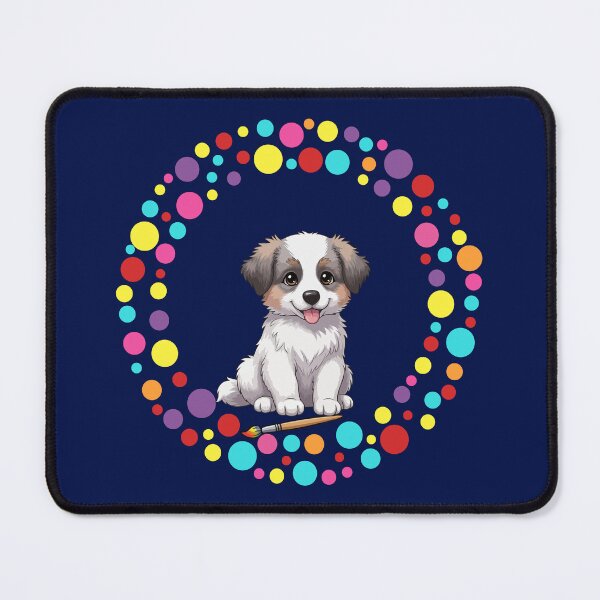 Item preview, Celebrate Dot Day with My Pyrenean Shepherd – Colorful Dog Art designed and sold by The Real Life Symphony.