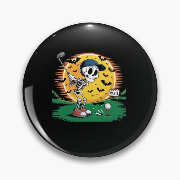 Artikelvorschau, Skelett Golf Halloween Golfspieler entworfen und verkauft von BHMARTS.