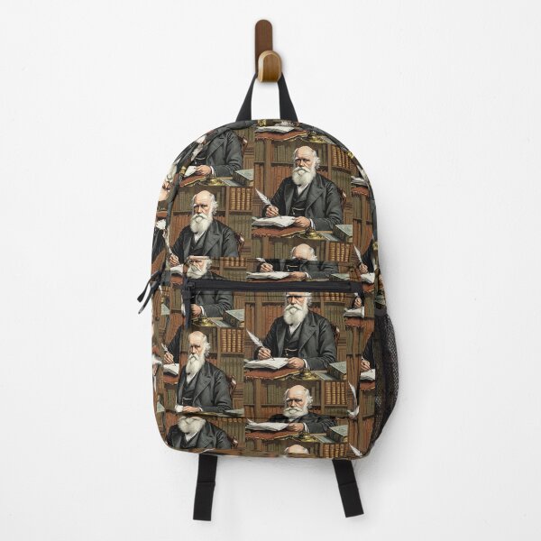 Item preview, Charles Darwin vintage etching style portrait art designed and sold by Vintage Designs +.