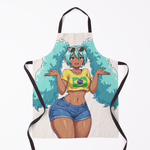 Item preview, Brazil Miku Cute Anime Beach Girl Brazilian Hatsune Miku Fanart designed and sold by StudioJohan.