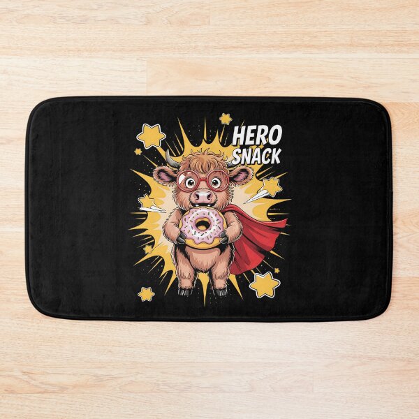 Item preview, Hero Snack Cow with Donut Super Cow Snack Attack designed and sold by Taans-Creation.