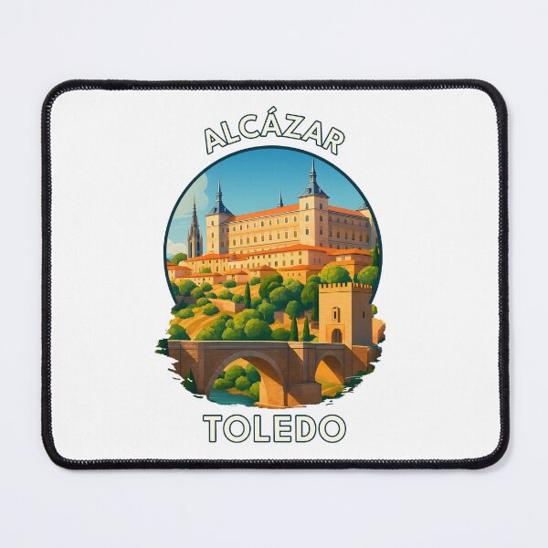 Item preview, Toledo Alcázar Spain – Historic Fortress & Summer Scenic View designed and sold by inkNext.