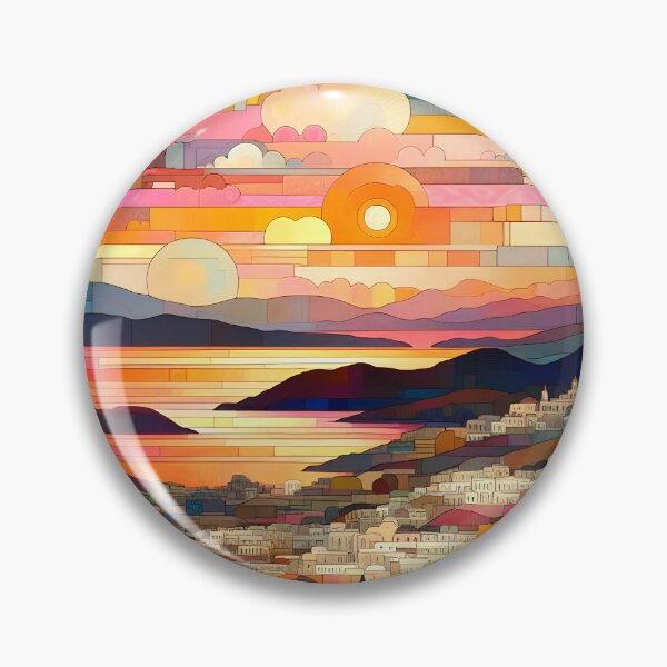 Item preview, Paros Sunrise | Aegean Sunrise Wall Art designed and sold by Stoneflower-Art.