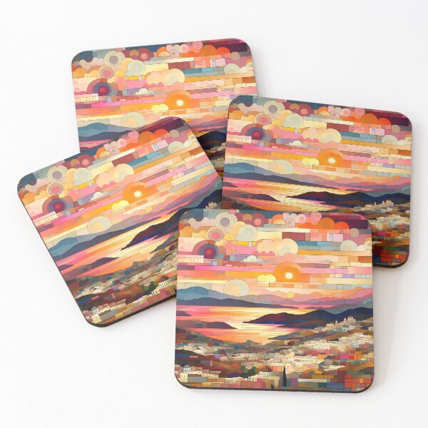 Item preview, Paros Sunrise | Aegean Sunrise Wall Art designed and sold by Stoneflower-Art.