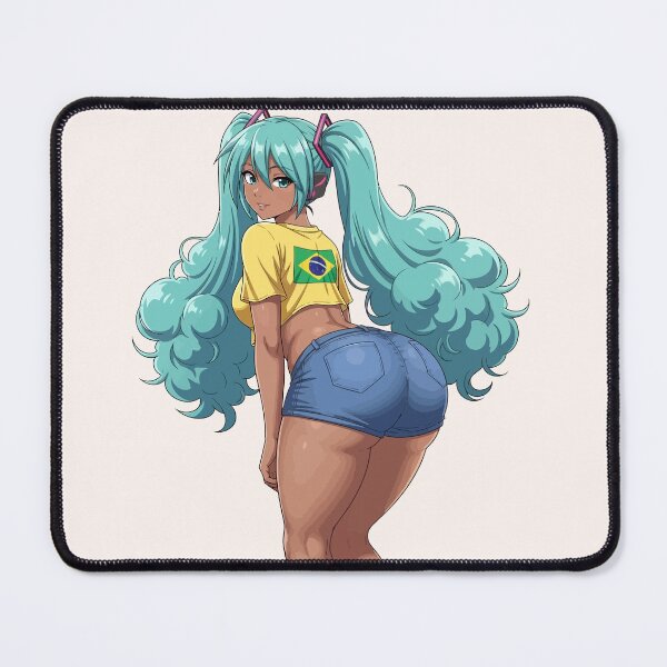 Item preview, Brazilian Beach Miku Anime Girl Cute Tan Hatsune Miku Fan Art designed and sold by StudioJohan.