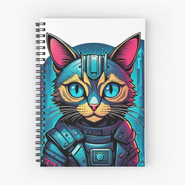 Item preview, Robocat - Cyberpunk Cat designed and sold by RobotAIArt.