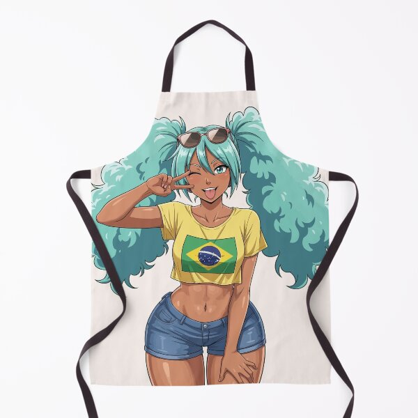 Item preview, Brazil Miku Beach Anime Kawaii Girl Brazilian Vocaloid Fanart designed and sold by StudioJohan.